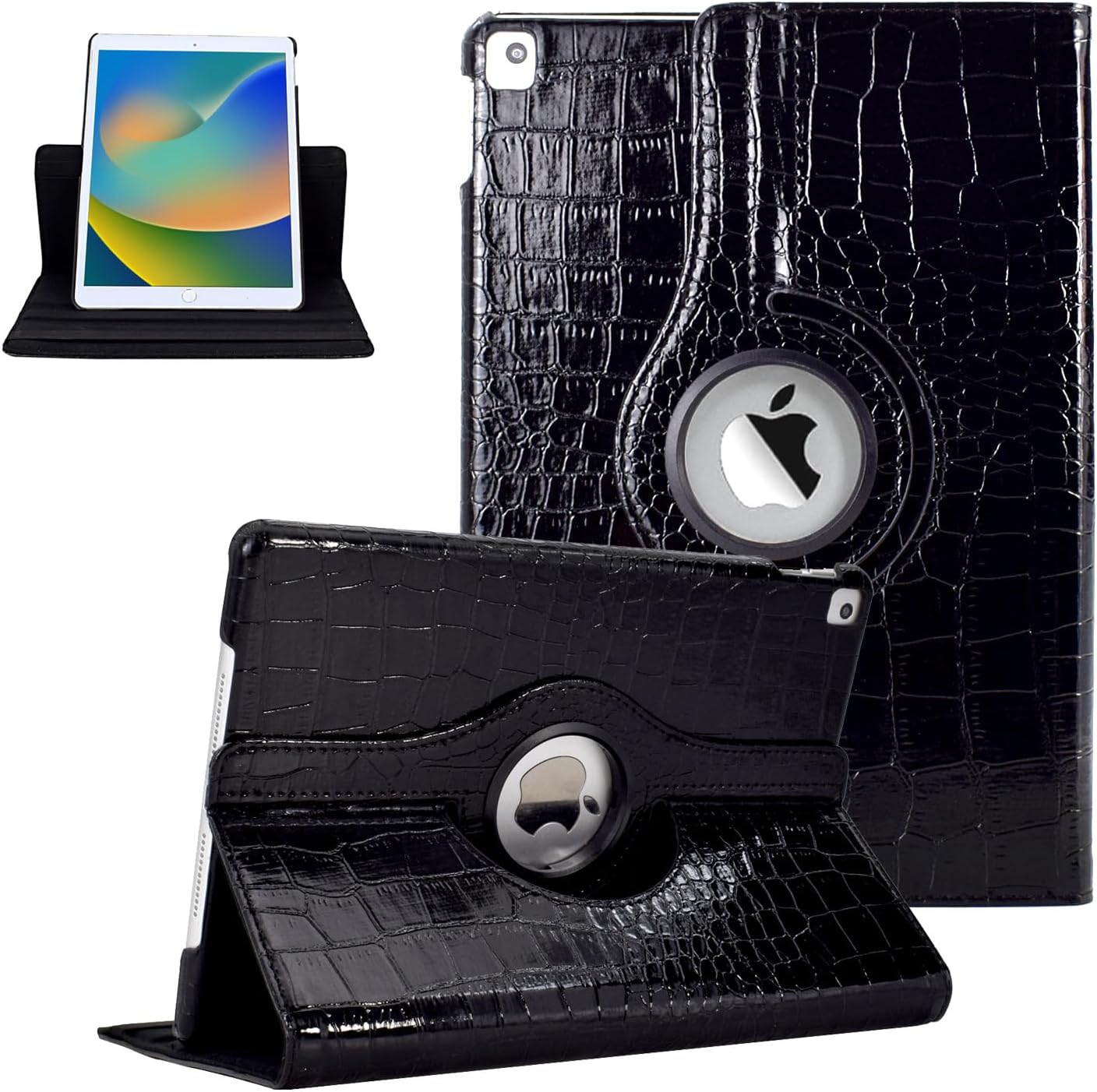 Premium Rotating Leather Alligator Print iPad Case – Fits iPad 5/6 - 9.7 Premium Rotating Leather Alligator Print iPad Case – Fits iPad 5/6 - 9.7